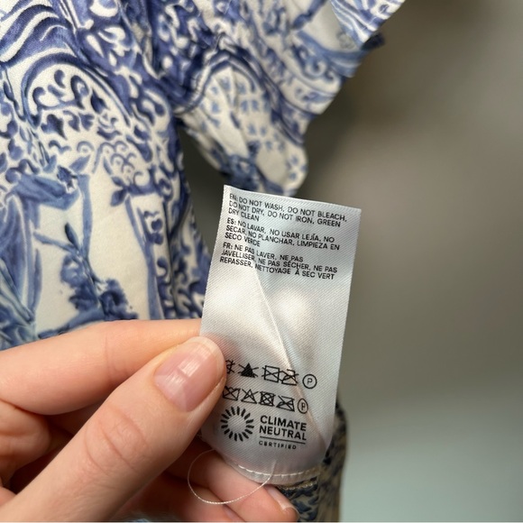 Reformation Delevan Top En Pointe Print Size 8 - Picture 8 of 11